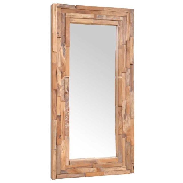 Miroir décoratif Teck 120x60 cm Rectangulaire