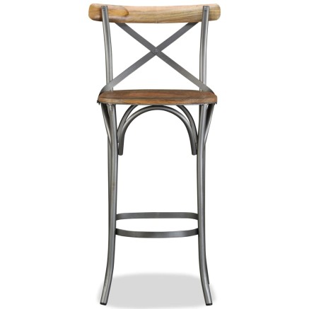 Tabouret de bar Bois de manguier massif 2
