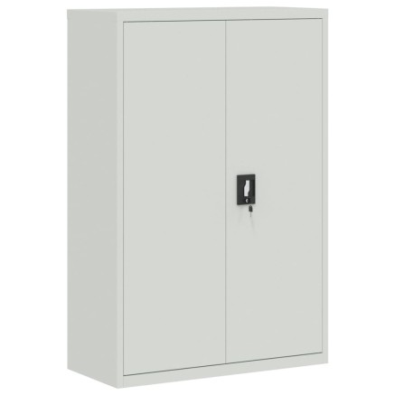 Armoire de bureau 90x40x140 cm Acier Gris 2