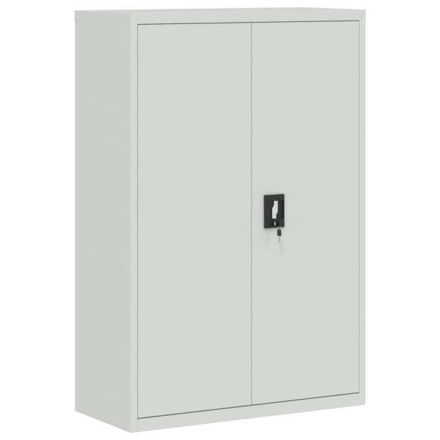 Armoire de bureau 90x40x140 cm Acier Gris