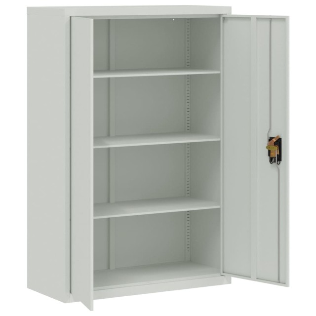 Armoire de bureau 90x40x140 cm Acier Gris