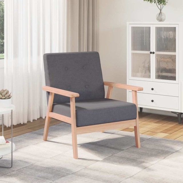 Fauteuil Gris foncé Tissu