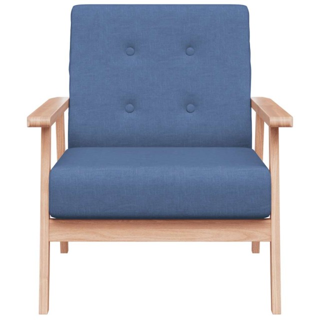 Fauteuil Bleu Tissu