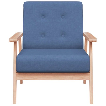 Fauteuil Bleu Tissu