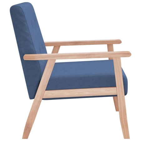 Fauteuil Bleu Tissu