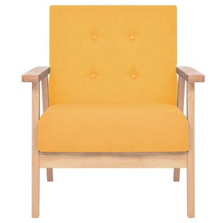 Fauteuil jaune tissu