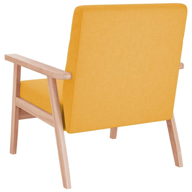 Fauteuil jaune tissu