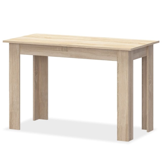 Table à manger et bancs 3 pcs Bois d'ingénierie Chêne