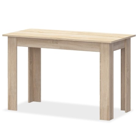 Table à manger et bancs 3 pcs Bois d'ingénierie Chêne
