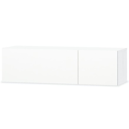 Meuble TV bois d’ingénierie 120x40x34 cm blanc brillant 2