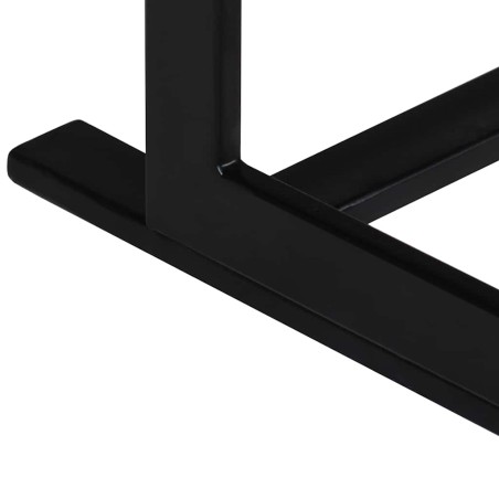 Banc à 2 places Bois de manguier massif et acier