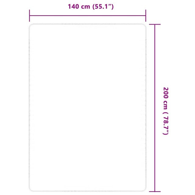 Tapis en jute avec support en latex 140x200 cm Naturel