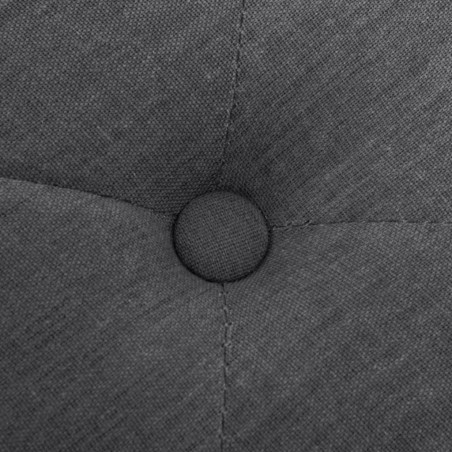 Banc Lin Bois solide 150x40x48 cm Gris foncé