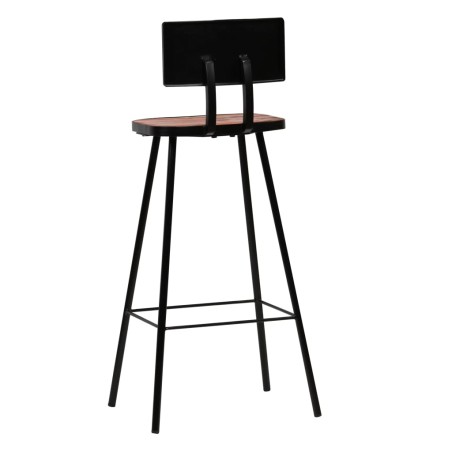 Mobilier de bar 3 pcs Bois de récupération massif Multicolore
