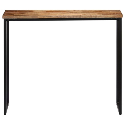 Table console Teck recyclé massif 90 x 30 x 76 cm 2