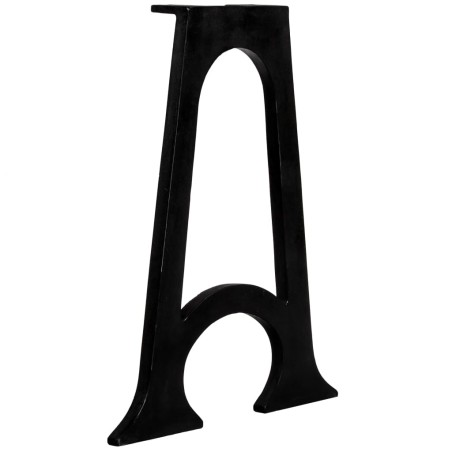 2 pieds de table de salle à manger Base voûtée Cadre en A Fonte