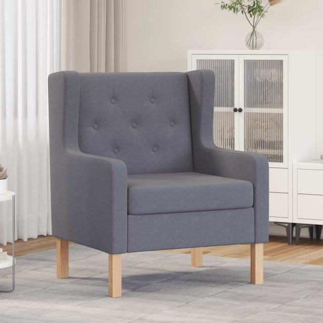 Fauteuil gris tissu