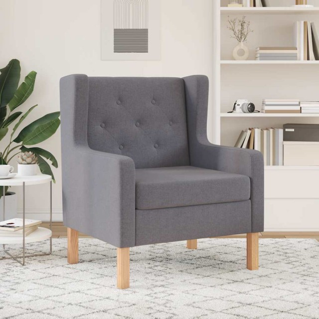 Fauteuil gris tissu