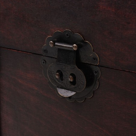 Coffre vintage de rangement bois 66 x 38 x 40 cm