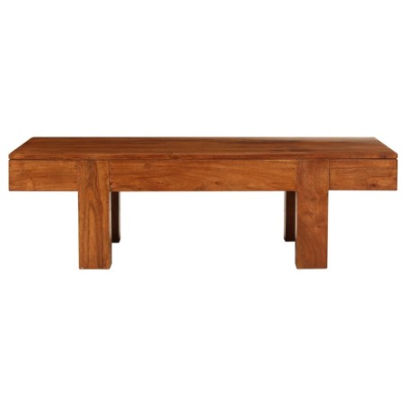 Table basse Bois d'acacia solide avec finition miel 100x50x30cm