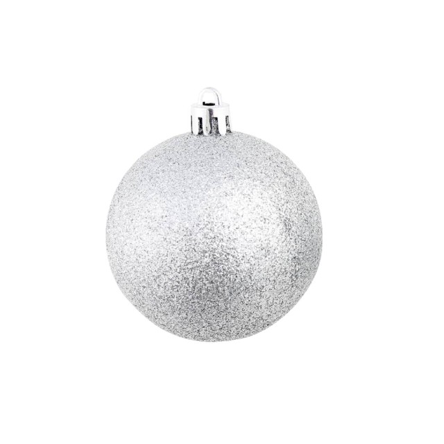 Ensemble de boules de Noël 100 pcs 3/4/6 cm Argenté