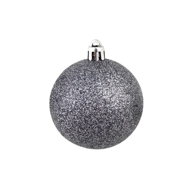 Ensemble de boules de Noël 100 pcs 3/4/6 cm Blanc/Gris