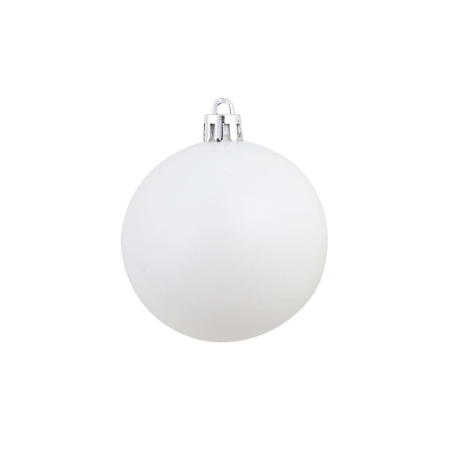 Ensemble de boules de Noël 100 pcs 3/4/6 cm Blanc/Gris