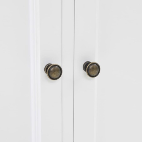 Vaisselier avec 4 portes MDF et Bois de pin 80x40x180 cm