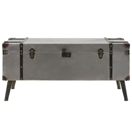 Table basse MDF et aluminium 102x51x47,5 cm 2