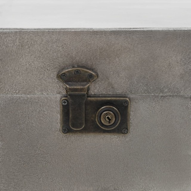 Table basse MDF et aluminium 102x51x47,5 cm