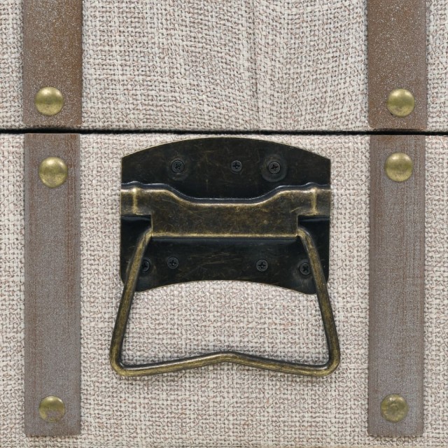 Banc de rangement Bois massif et acier 111x34x37 cm