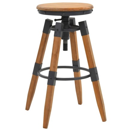Tabourets de bar lot de 2 bois de sapin solide 2