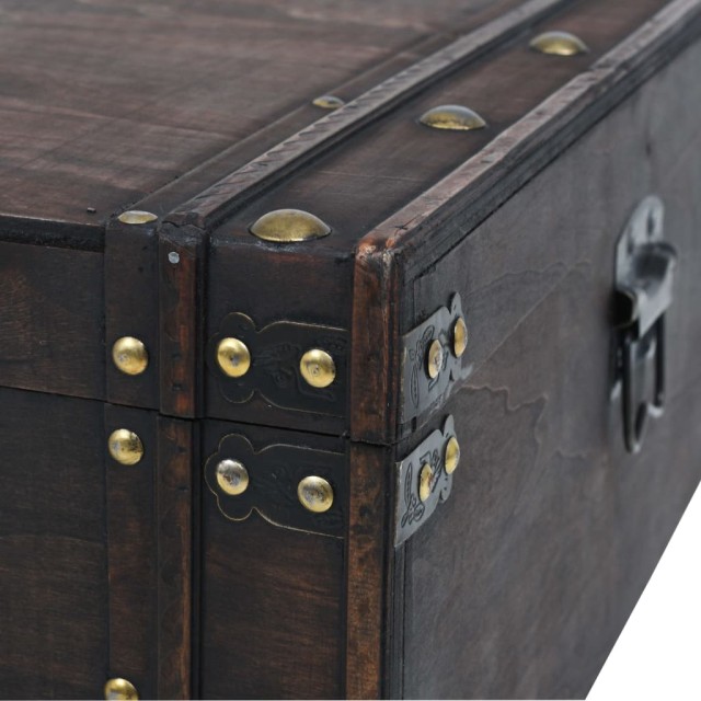 Table basse contreplaqué style vintage 120x55x35 cm