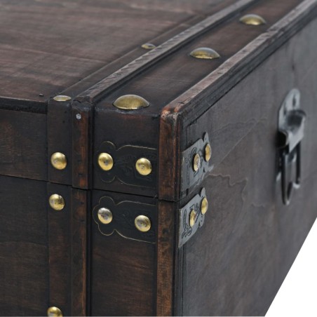 Table basse contreplaqué style vintage 120x55x35 cm