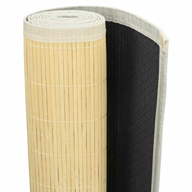 Tapis en bambou 100x160 cm Naturel