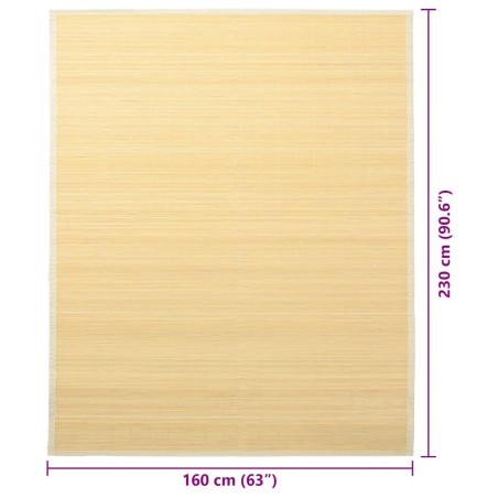 Tapis en bambou 160x230 cm Naturel