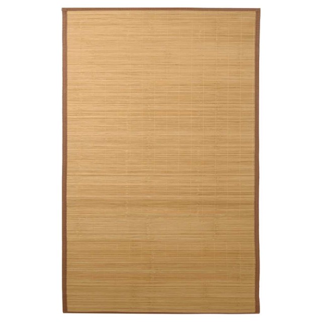 Tapis en bambou 100x160 cm Marron
