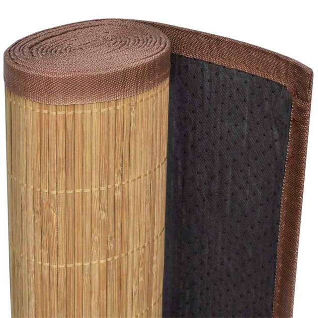 Tapis en bambou 160x230 cm Marron