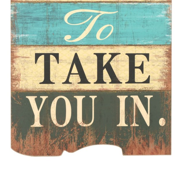 Porte-manteau mural avec 6 crochets 120 x 40 cm HOME IS