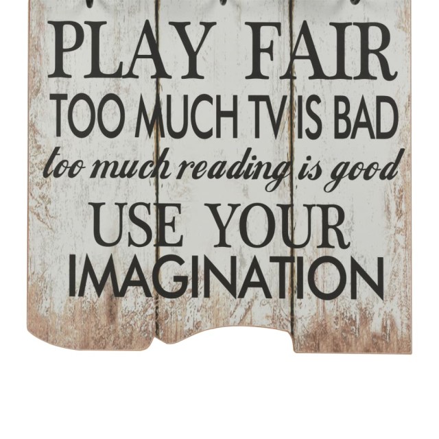 Porte-manteau mural avec 6 crochets 120 x 40 cm THANK YOU