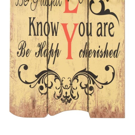 Porte-manteau mural avec 6 crochets 120 x 40 cm FAMILY