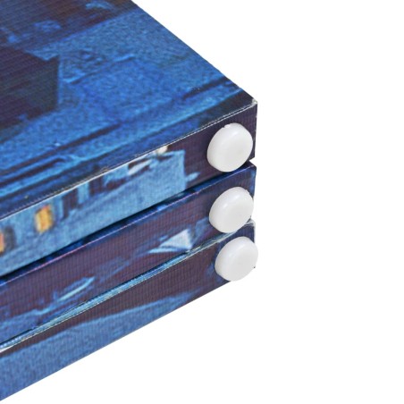 Cloison de séparation pliable 120x170 cm Paris la nuit