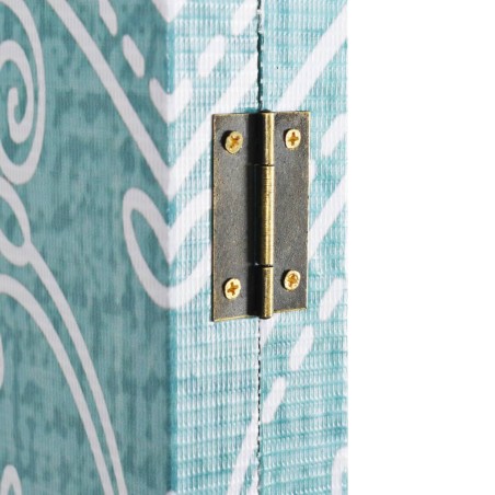 Cloison de séparation pliable 228 x 170 cm Papillon Bleu