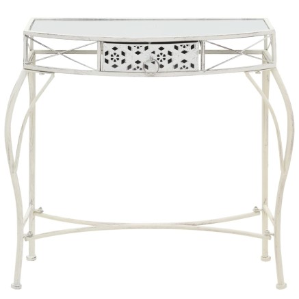 Table d'appoint Style français Métal 82 x 39 x 76 cm Blanc 2