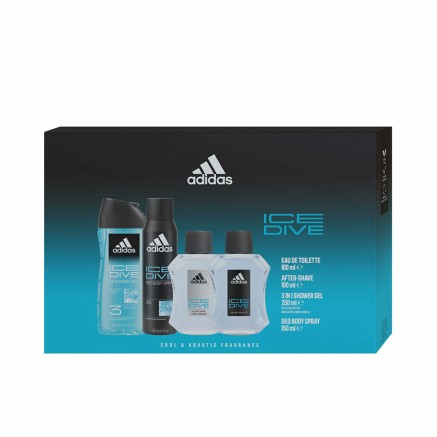 Cofanetto Profumo Uomo Adidas ICE DIVE 4 Pezzi