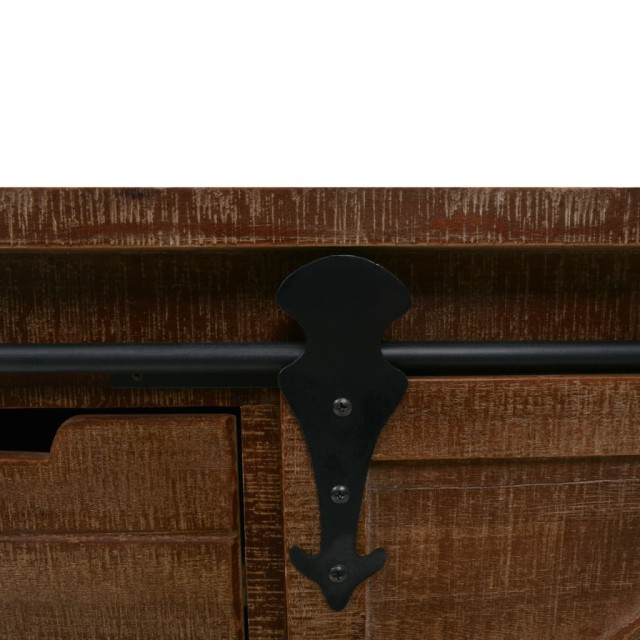 Armoire de rangement Bois de sapin massif 64x33,5x75 cm Marron