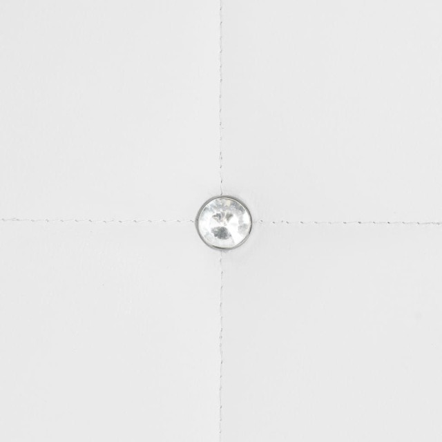 Chaises à manger lot de 2 blanc similicuir