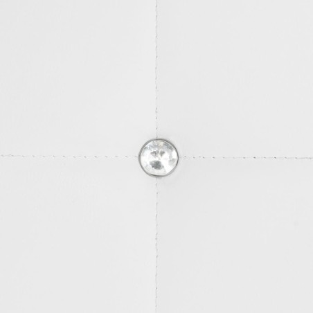 Chaises à manger lot de 4 blanc similicuir