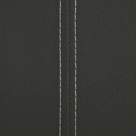 Chaises à manger cantilever lot de 2 gris similicuir