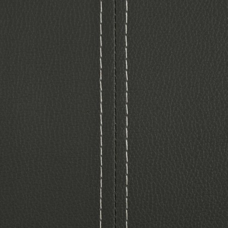 Chaises à manger cantilever lot de 4 gris similicuir